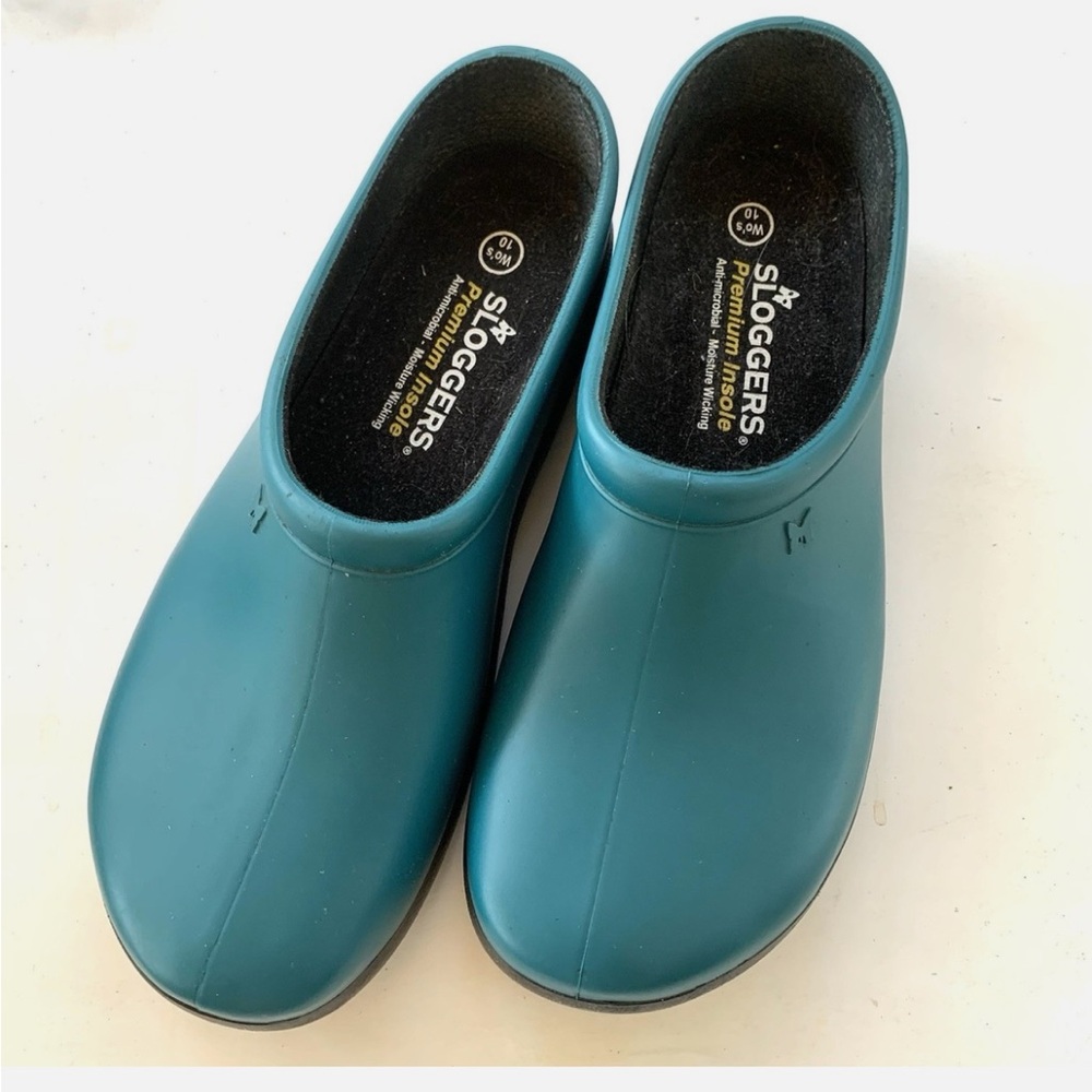 Sloggers Teal Garden Clogs - Womens 10 - New